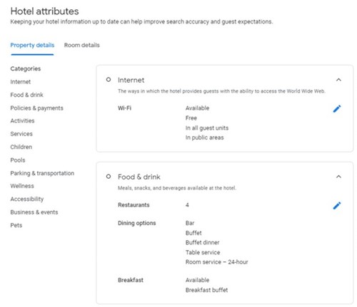 Hotel Attributes