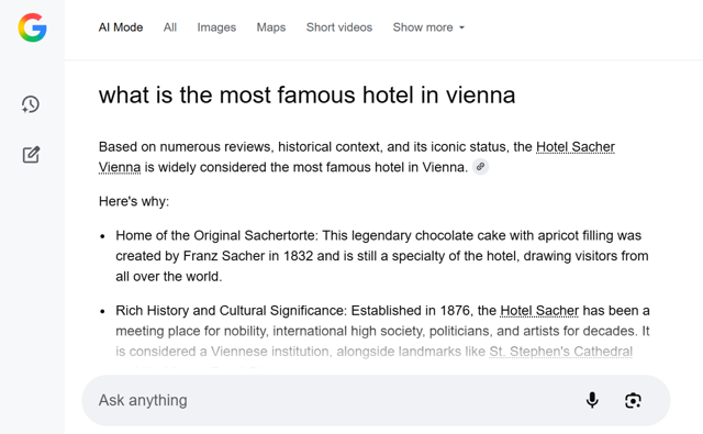 AI Model Hotels Example