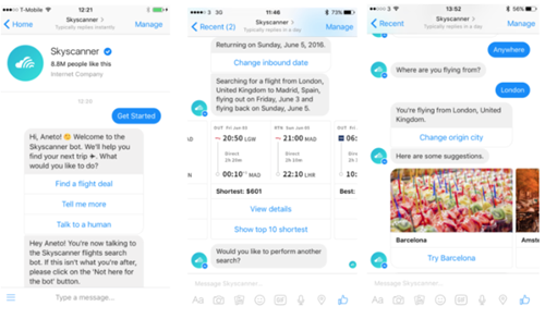 Skyscanner Chatbot