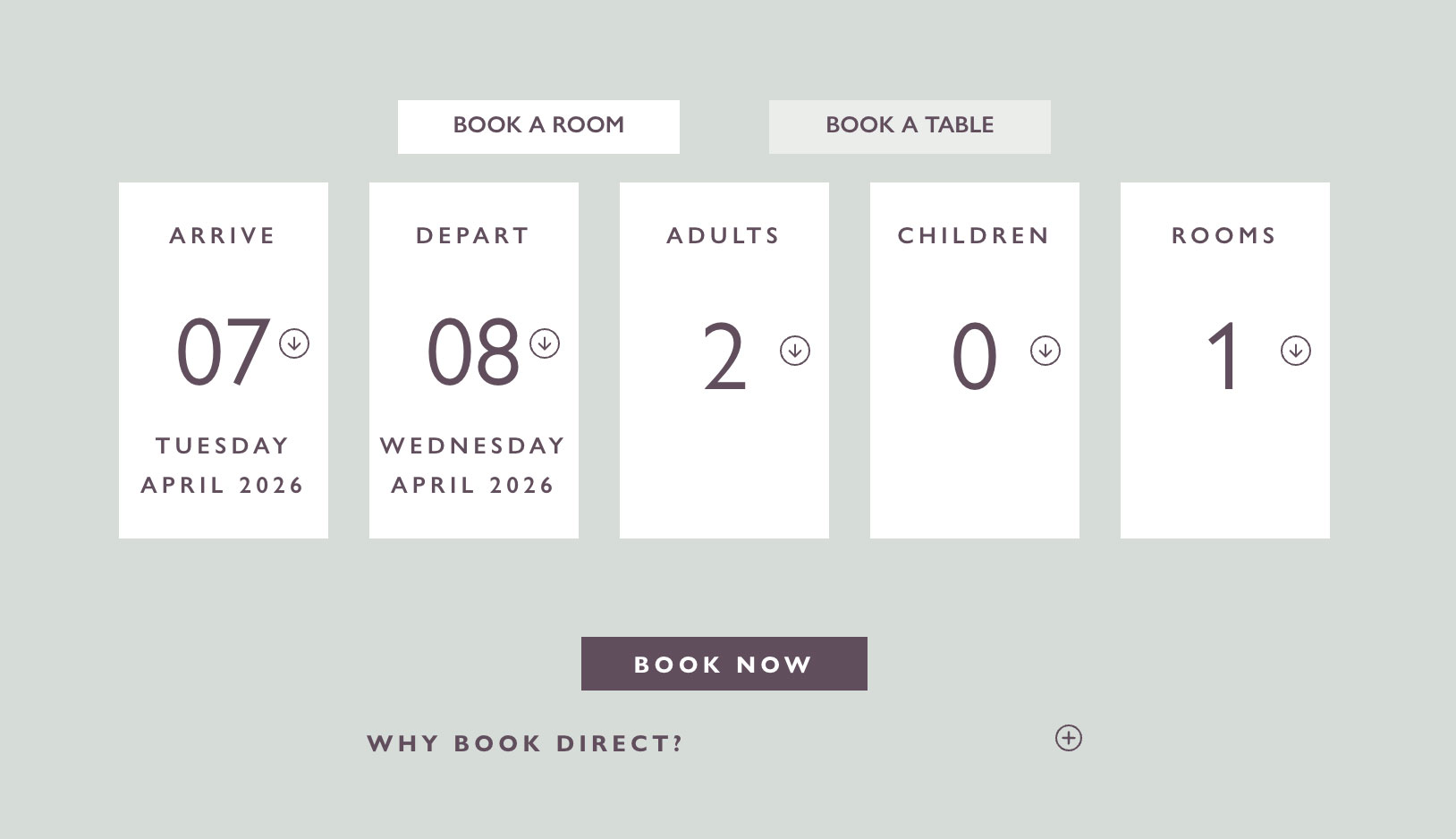 Rufflets Booking Widget