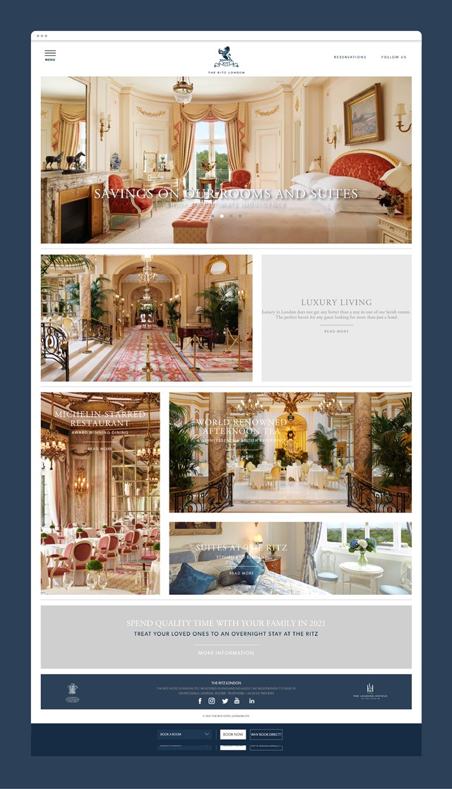 The Ritz London Website