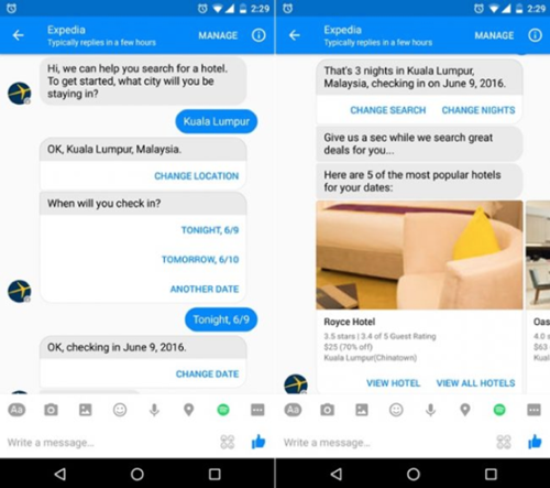 Expedia Chatbot
