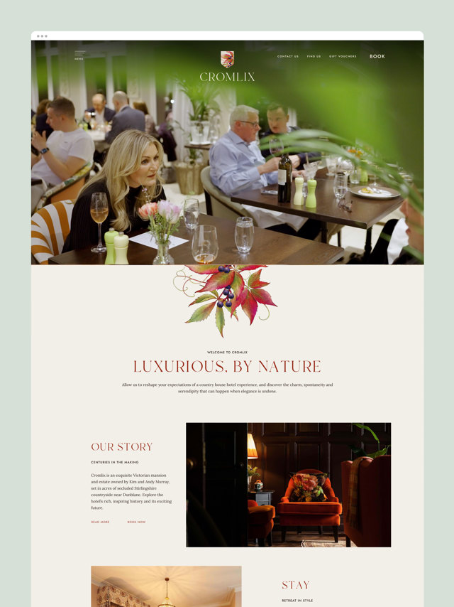 Cromlix Website Homepage